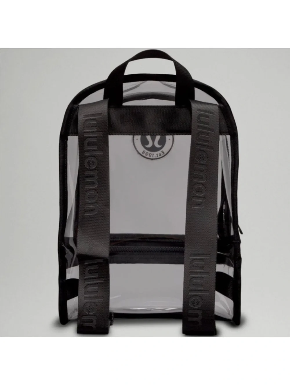 lululemon athletica Clear Backpack with Black Trim
